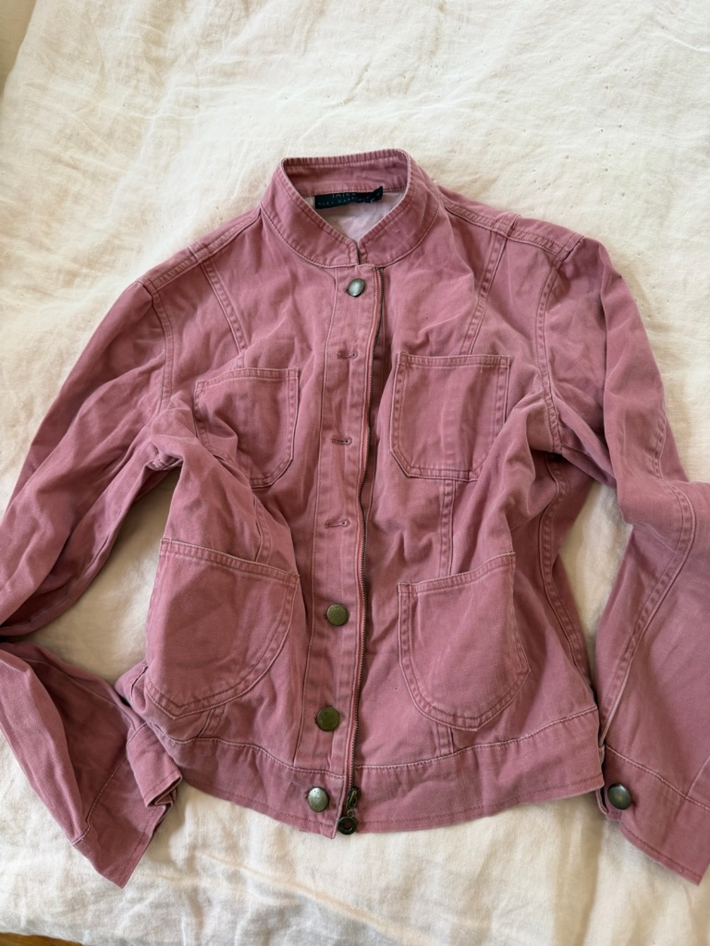 Women’s Dusty Rose Utility Jacket by Alex Garfield